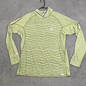 NRS Hoodie Shirt Mens XL Green UPF 50+ Long Sleeve Sun Protection Outdoor